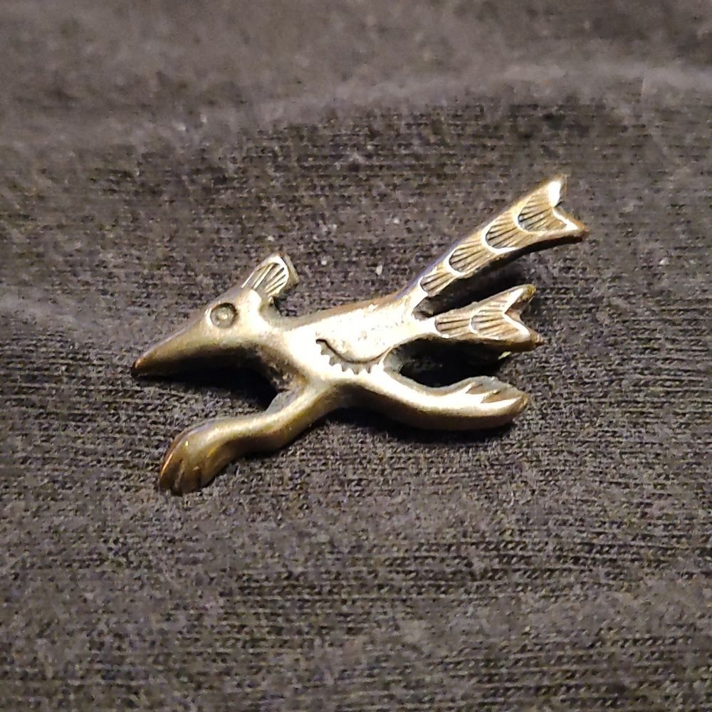 Vintage sterling silver Native American sandcast pen